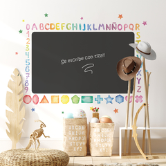 Self-Adhesive Chalkboard with Letters and Numbers PZ09