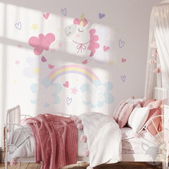 Vinilo Decorativo Unicornio Sueños Mágicos - Pegatina de Pared Infantil - UNI45 - comprar online