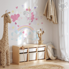 Vinilo Decorativo Unicornio Sueños Mágicos - Pegatina de Pared Infantil - UNI45 - tienda online