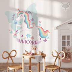 Vinilo Decorativo Unicornio con Alas - Pegatina de Pared Infantil - UNI46 - Little Dreamer Deco - vinilos decorativos infantiles