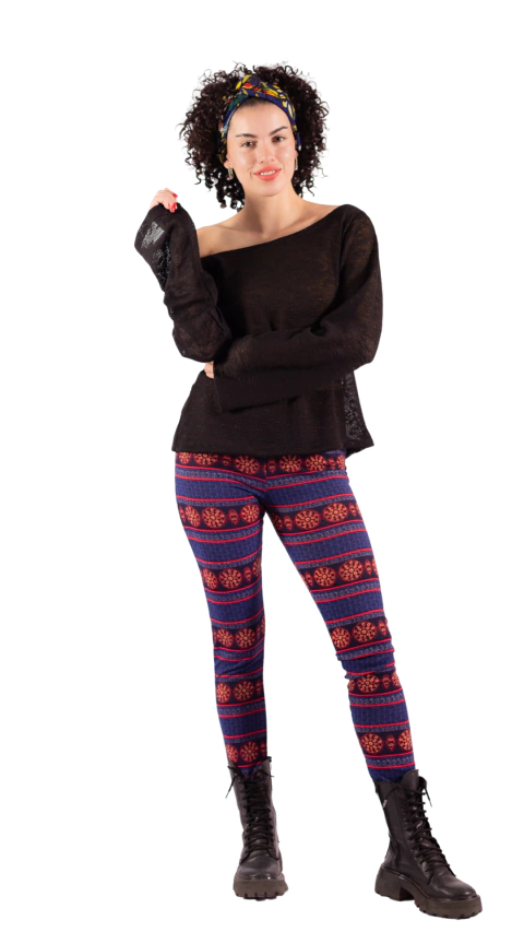 CALZA LANILLA ESTAMPADA