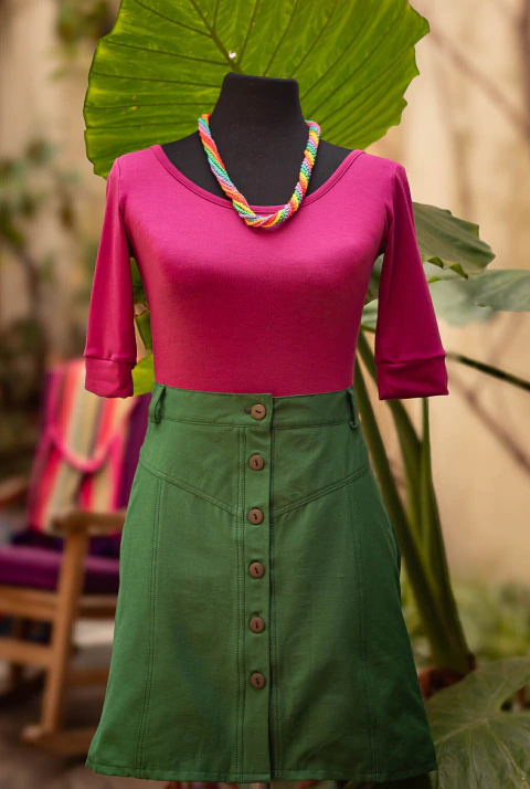 POLLERA TIKA GABARDINA