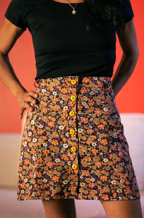 POLLERA TIKA POPELÍN - comprar online