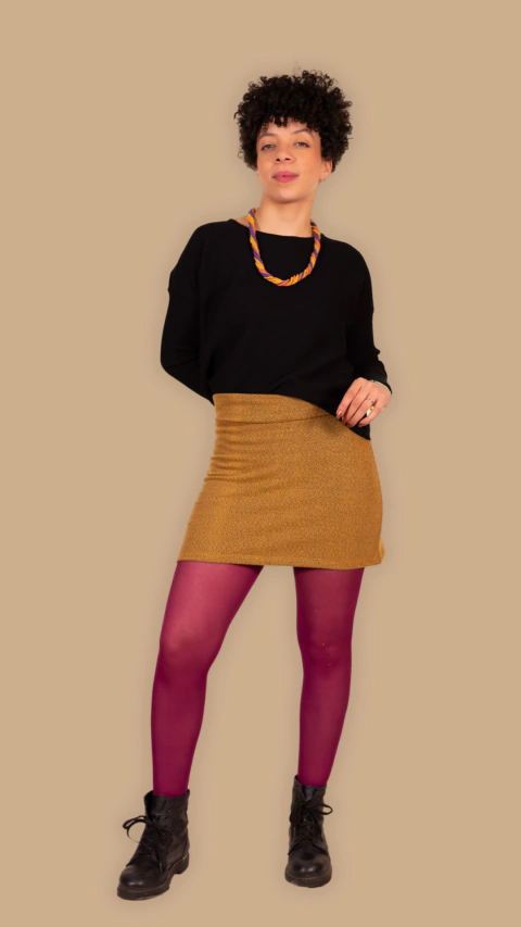 POLLERA MINI FRIZA - comprar online