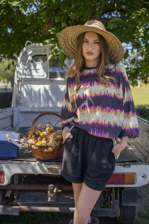 Short Terre lino Negro