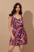Vestido corto Fontana rojo - comprar online