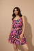 Vestido corto Fontana rojo - tienda online