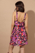 Vestido corto Fontana rojo - tienda online