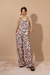 Set Pantalon wide leg Fontana marron