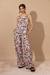 Set Pantalon wide leg Fontana marron - comprar online