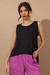 Musculosa Liguria negra - comprar online