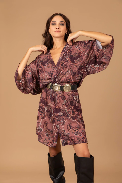 Vestido Lily búlgaro marrón - comprar online