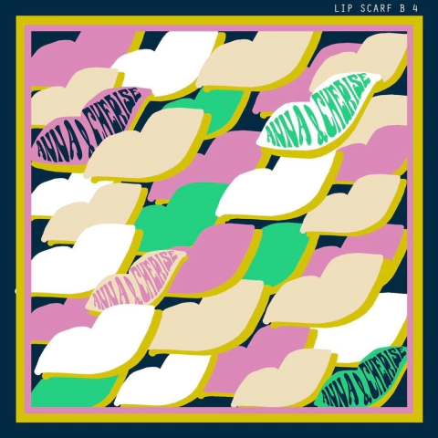 Pañuelo Lips Nubes Azul