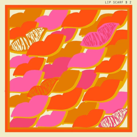 Pañuelo Lips Nubes Naranja