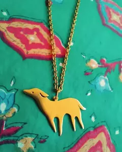 COLGANTE GALGO DE BRONCE en internet