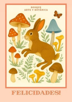 TARJETA "FELICIDADES" llustraciones varias