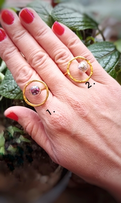 ANILLO UNIVERSO DORADO - comprar online
