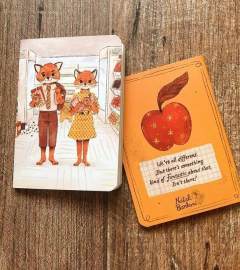 LIBRETA FOX PEQUEÑA O FLORES - comprar online