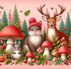 Imagen de PRINT PEQUEÑO DE BOSQUE, Arte y Botánica