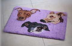 ALFOMBRA RECTANGULAR "La cara de tu mascota" A PEDIDO - BOSQUE, Arte y Botánica