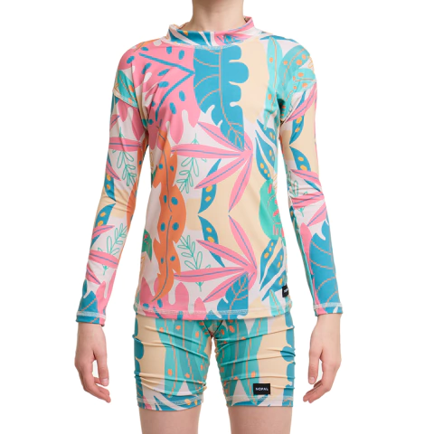 CAMISETA LARGA Y SHORT PROTECCION SOLAR UV ALEGRIA