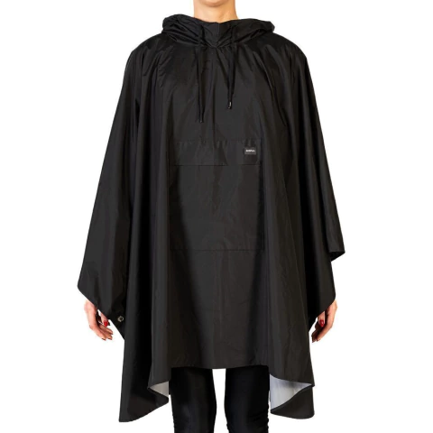CAPA DE LLUVIA IMPERMEABLE NEGRO