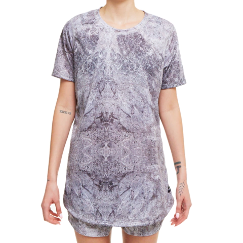 CAMISETA OVERSIZE POLIESTER RECICLADO PIEDRA