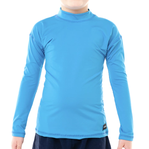 CAMISETA PROTECCIÓN SOLAR UV LARGA CELESTE