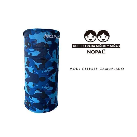 CUELLO MULTIUSO CELESTE CAMUFLADO