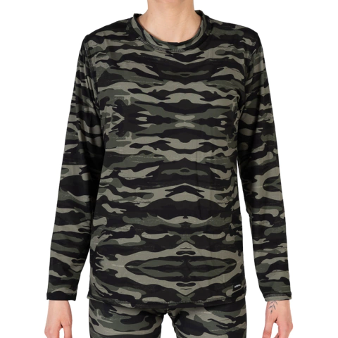 CAMISETA PROTECCIÓN SOLAR UV LARGA CAMUFLADO