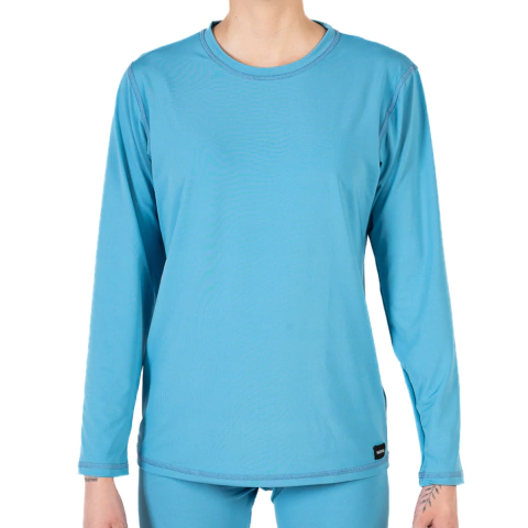 CAMISETA PROTECCIÓN SOLAR UV LARGA CELESTE AERO