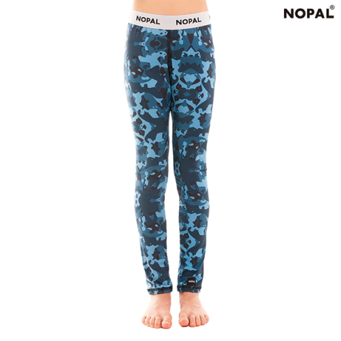 CALZA TÉRMICA CELESTE CAMUFLADO