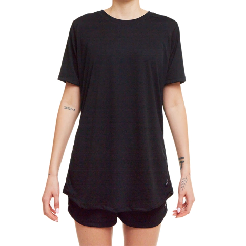CAMISETA OVERSIZE POLIESTER RECICLADO NEGRO