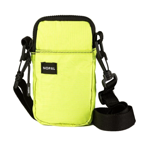 BOLSITO RECICLADO "Vuelvo" AMARILLO FLUO