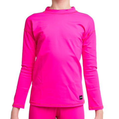 CAMISETA PROTECCIÓN SOLAR UV LARGA FUCSIA