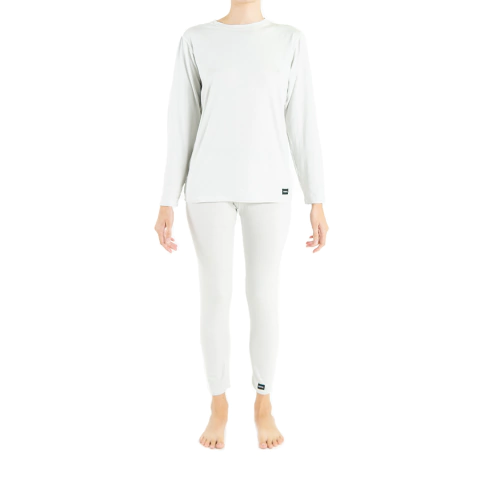CAMISETA Y CALZA TÉRMICA BAMBÚ MARFIL