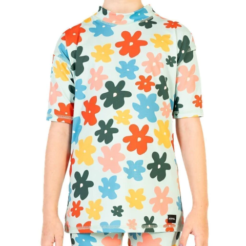 CAMISETA PROTECCIÓN SOLAR UV CORTA FLOREADO