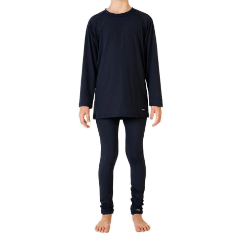 CAMISETA Y CALZA TÉRMICA AZUL