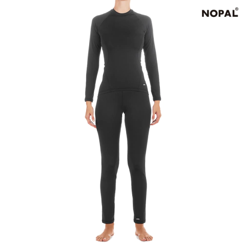 CAMISETA Y CALZA TÉRMICA NEGRO