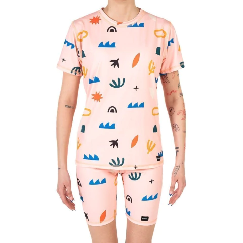 CAMISETA CORTA Y CALZA PROTECCIÓN SOLAR UV DESIERTO