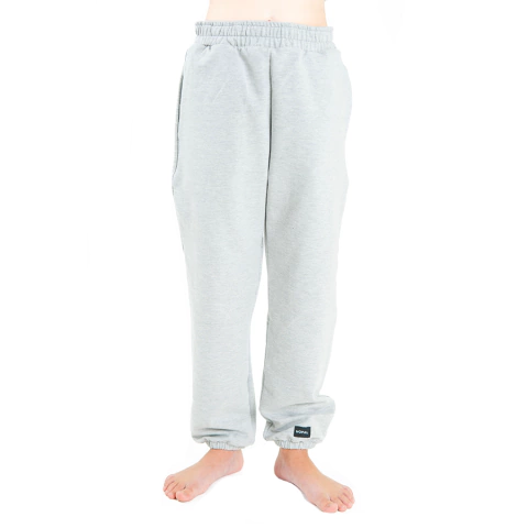 JOGGING ALGODÓN ELASTIZADO GRIS MELANGE