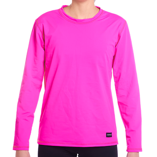 CAMISETA PROTECCIÓN SOLAR UV LARGA FUCSIA