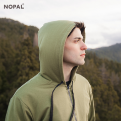 CAMPERA ALGODÓN ELASTIZADO ADULTO UNISEX VERDE en internet