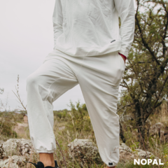 JOGGING UNISEX DE ALGODÓN ELASTIZADO CRUDO en internet