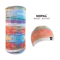 CONJUNTO GORRO DE MICROPOLAR Y CUELLO MULTIUSO. MODELO RAYAS