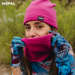 CONJUNTO CUELLO Y GORRO DE MICROPOLAR. MODELO PURPURA - comprar online