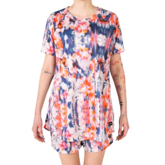 REMERA OVERSIZE DE POLIESTER RECICLADO UNISEX. MODELO SAKURA