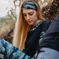 CALZA TERMICA UNISEX MODELO CAMUFLADO - nopal