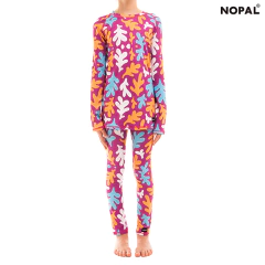CONJUNTO TÉRMICO DE CAMISETA Y CALZA PARA NIÑOS Y NIÑAS. MODELO FUCSIA