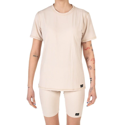 CAMISETA CORTA Y CALZA PROTECCIÓN SOLAR UV ARENA